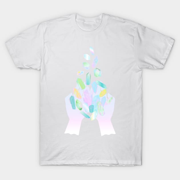 Crystal Hands T-Shirt by anneamanda